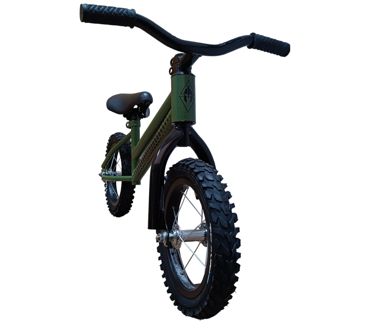 Bicicleta De Iniciación Verde Militar Korintio Con Diseño
