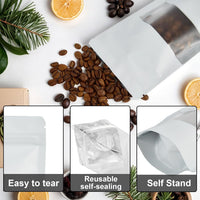 Cargar imagen en el visor de la galería, Bolsa para muestra de café con cremallera y ventana x 50 Unidades
