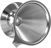 Cargar imagen en el visor de la galería, Cono Embudo Método V60 Filtrado de café En Acero Inoxidable Con Base
