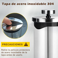 Cargar imagen en el visor de la galería, Prensa Francesa con Vidrio Borosilicato
