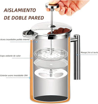 Cargar imagen en el visor de la galería, Prensa Francesa Café en Acero Inoxidable
