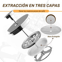 Cargar imagen en el visor de la galería, Prensa Francesa Café en Acero Inoxidable
