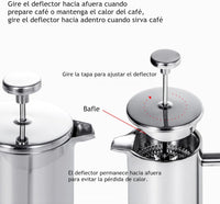 Cargar imagen en el visor de la galería, Prensa Francesa Café en Acero Inoxidable

