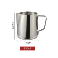 Cargar imagen en el visor de la galería, Jarra Barismo Café Latte Espumadora Acero + pluma arte
