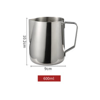 Cargar imagen en el visor de la galería, Jarra Barismo Café Latte Espumadora Acero + pluma arte
