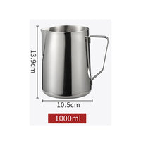 Cargar imagen en el visor de la galería, Jarra Barismo Café Latte Espumadora Acero + pluma arte
