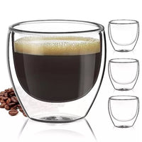 Cargar imagen en el visor de la galería, Pocillo para Café De Doble Pared Vidrio Borosilicato
