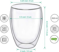 Cargar imagen en el visor de la galería, Pocillo para Café De Doble Pared Vidrio Borosilicato
