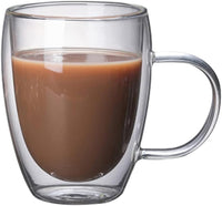 Cargar imagen en el visor de la galería, Taza Café con Asa y Doble Pared Vidrio Borosilicato
