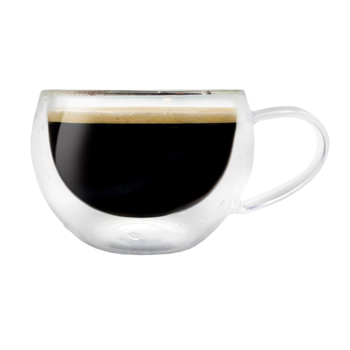 Pocillo Taza Café 150 ml Doble Pared Vidrio Borosilicato