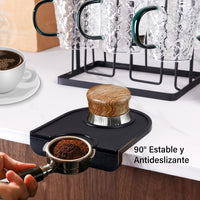 Cargar imagen en el visor de la galería, Tapete Base Tamper Silicona Cafe Espreso Barista Antidesliza

