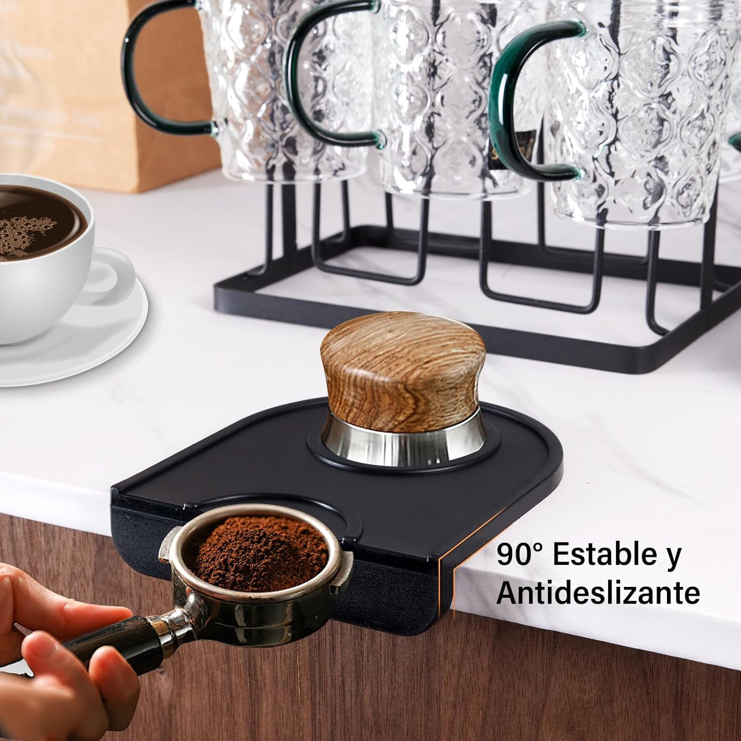 Tamper 53mm Tapete De Silicona Para Expreso, Tapete De Silicona