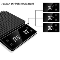 Cargar imagen en el visor de la galería, Balanza Pesa Digital Cocina Temporizador Medición 0,1 g-3 kg
