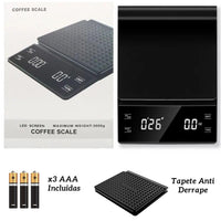 Cargar imagen en el visor de la galería, Balanza Pesa Digital Cocina Temporizador Medición 0,1 g-3 kg
