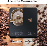 Cargar imagen en el visor de la galería, Pesa Balanza Digital Cocina Temporizador Medición 0,1 g-3 kg
