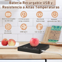 Cargar imagen en el visor de la galería, Pesa Balanza Digital Cocina Temporizador Medición 0,1 g-3 kg
