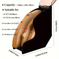 Cargar imagen en el visor de la galería, Porta Filtros Caja Almacenamiento Café Capacidad 100 Filtros
