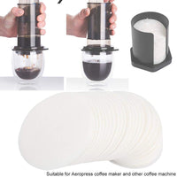 Cargar imagen en el visor de la galería, Filtro de Papel Cafetera Aeropress Microfiltros 64mm Diámetro 350 Und
