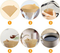 Cargar imagen en el visor de la galería, Filtro Cafetera V60 Dripper N02 X 100 Unidades Color Natural
