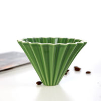 Cargar imagen en el visor de la galería, V60 Método Goteo Café 2 a 4 Tazas En Cerámica Tipo Origami
