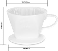 Cargar imagen en el visor de la galería, Café Método V60 Cerámico 2 a 4 Tazas Goteo Rectangular
