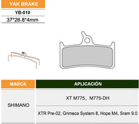 Cargar imagen en el visor de la galería, Pastillas Fibra Kevlar (Xt m755-Hope M4-Grimeca 8-Sram 9.0-Xtr Pre02)
