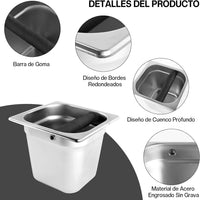 Cargar imagen en el visor de la galería, Azafate Caja De Golpe Residuos Café - Acero Inoxidable Fino
