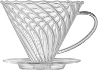 Cargar imagen en el visor de la galería, V60 Vidrio Borosilicato con oreja para 1 a 4 tazas de café
