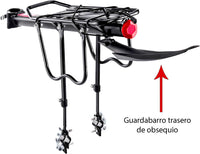 Cargar imagen en el visor de la galería, Parrilla Bicicleta Aluminio Resistente 110 Libras
