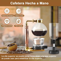 Cargar imagen en el visor de la galería, Sifón Japonés Preparación de café Método Vacío con mechero

