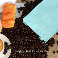 Cargar imagen en el visor de la galería, Bolsa para café Tostado Frutos Secos con cremallera y válvula x 50 Unidades Azul Claro

