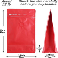 Cargar imagen en el visor de la galería, Bolsa para café Tostado con cremallera y válvula x 50 Unidades Rojo
