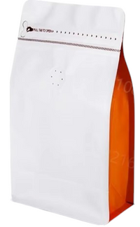 Cargar imagen en el visor de la galería, Bolsa para guardar café Frutos Secos x 50 Unidades Blanco-Naranja
