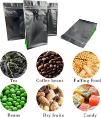 Cargar imagen en el visor de la galería, Bolsa para para café Tostado con Zipper y válvula x 50 Unidades Negro-Verde
