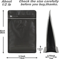 Cargar imagen en el visor de la galería, Bolsas Café Con Válvula Cierre Zipper x 50 Unidades Negro
