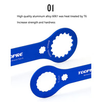 Cargar imagen en el visor de la galería, Llave Eje Pedalier (44mm - 16 Muescas) Y (46mm - 24 Muescas)
