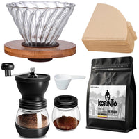 Cargar imagen en el visor de la galería, Kit Cafetero. V60 2/4 tazas + Café Origen 250 Gr + Molino Ajustable
