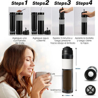 Cargar imagen en el visor de la galería, Cafetera Prensa Francesa Portátil Viaje 350 ml
