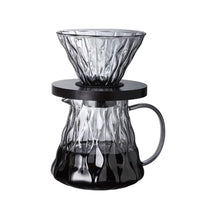 Cargar imagen en el visor de la galería, Cafetera V60 4 Tazas más Jarra Servidora 600 ml Vidrio Borosilicato
