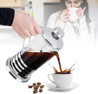 Cargar imagen en el visor de la galería, Cafetera de Prensa Francesa Vidrio de Borosilicato y Acero Inoxidable
