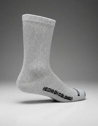 Cargar imagen en el visor de la galería, Medias Ciclismo Nylon 100% Gris Claro Jaspe
