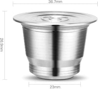 Cargar imagen en el visor de la galería, Cápsula Reutilizable de Acero Compatible Con Nespresso + Tamper + Cuchara
