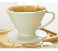 Cargar imagen en el visor de la galería, Extracción Café V60 Cerámico 4 Tazas Método Goteo + cuchara + 40 Filtros
