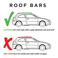 Cargar imagen en el visor de la galería, Barras Para Carro de Techo Transversales en Aluminio Portaequipajes
