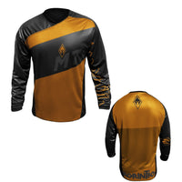 Cargar imagen en el visor de la galería, Jersey MTB Dryfit Negro/mostaza
