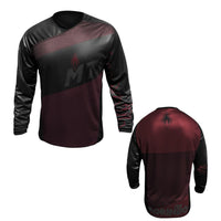 Cargar imagen en el visor de la galería, Jersey MTB Dryfit Negro/vinotinto
