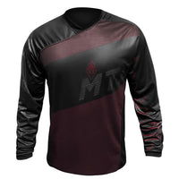 Cargar imagen en el visor de la galería, Jersey MTB Dryfit Negro/vinotinto
