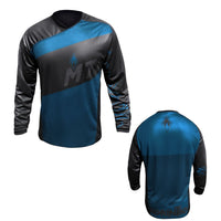 Cargar imagen en el visor de la galería, Jersey MTB Dryfit Negro/azul
