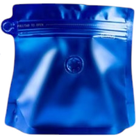 Cargar imagen en el visor de la galería, Empaque para Frutos Secos Café Cereal Válvula y Cierre Zipper x 50 Unidades Azul
