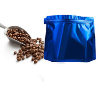 Cargar imagen en el visor de la galería, Empaque para Frutos Secos Café Cereal Válvula y Cierre Zipper x 50 Unidades Azul
